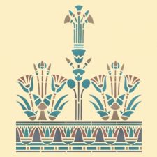 Трафарет Орнамент растительный в египетском стиле